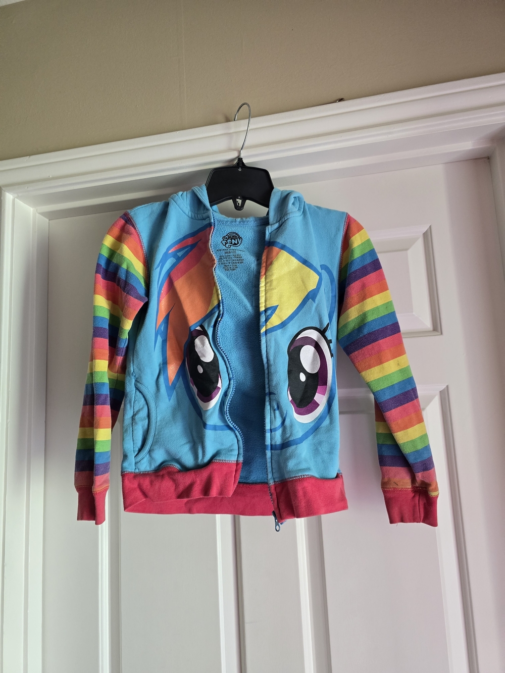 My Little Pony Rainbow Dash Zip Hoodie - Size 8-10 (girl) - Picture 10 of 16